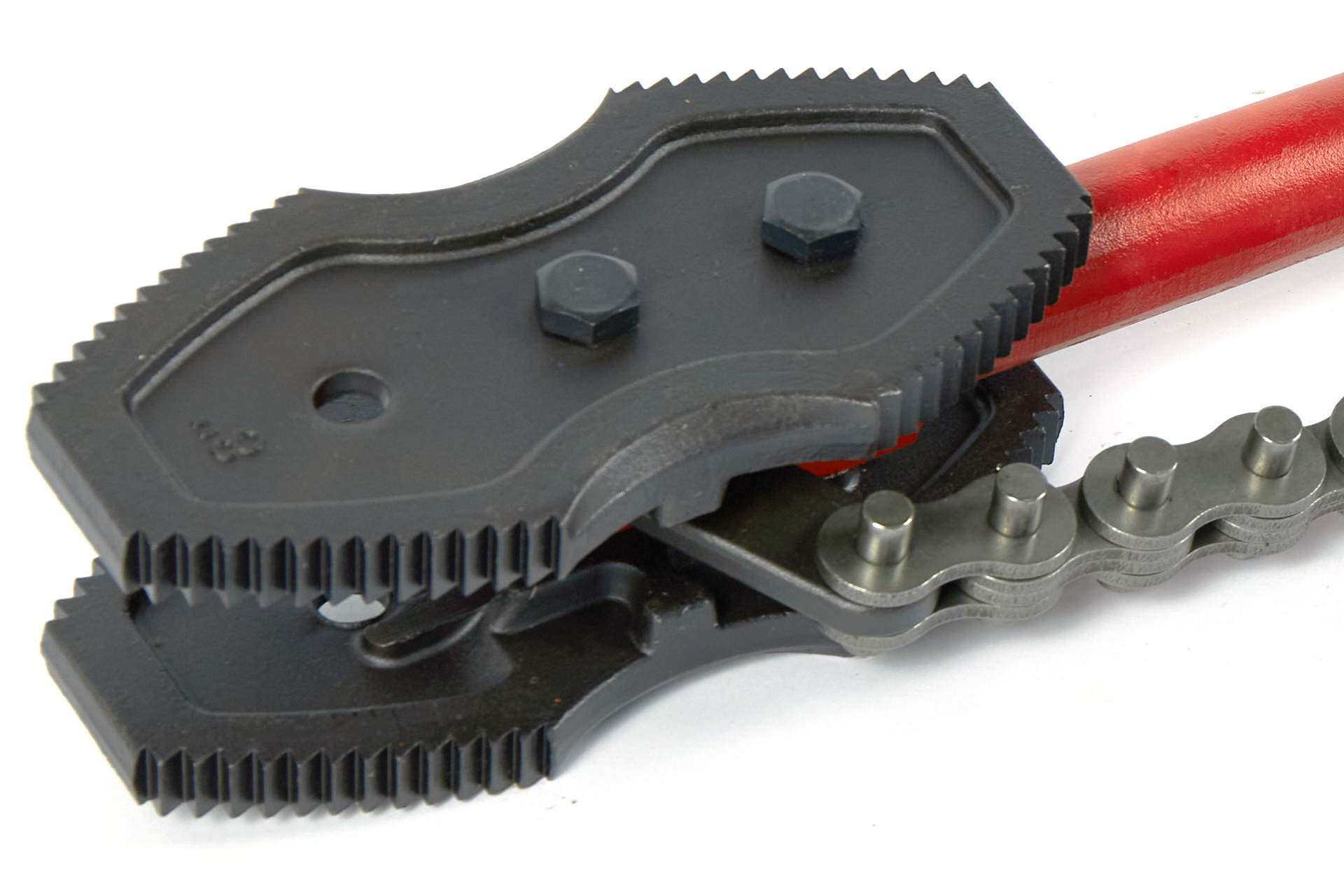 Двухсторонний цепной трубный ключ, усиленный Chain Tong 8"