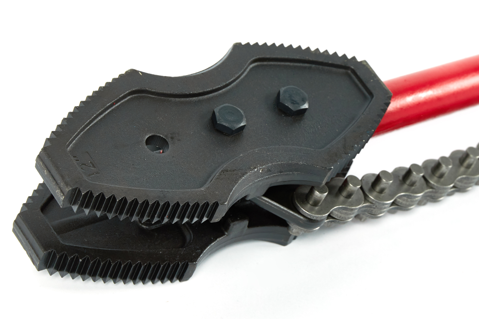 Двухсторонний цепной трубный ключ, усиленный Chain Tong 12"