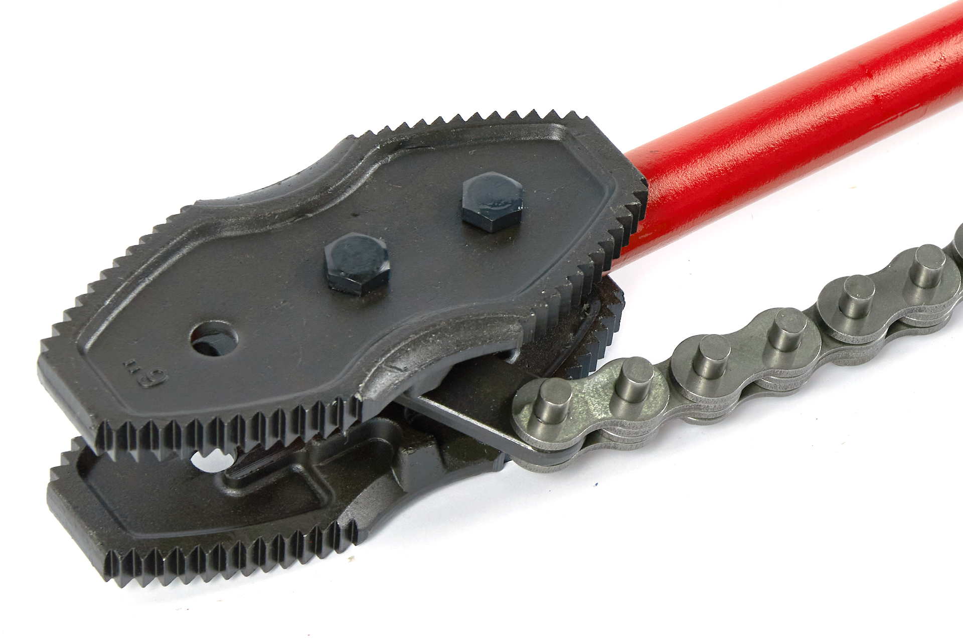 Двухсторонний цепной трубный ключ, усиленный Chain Tong 6"