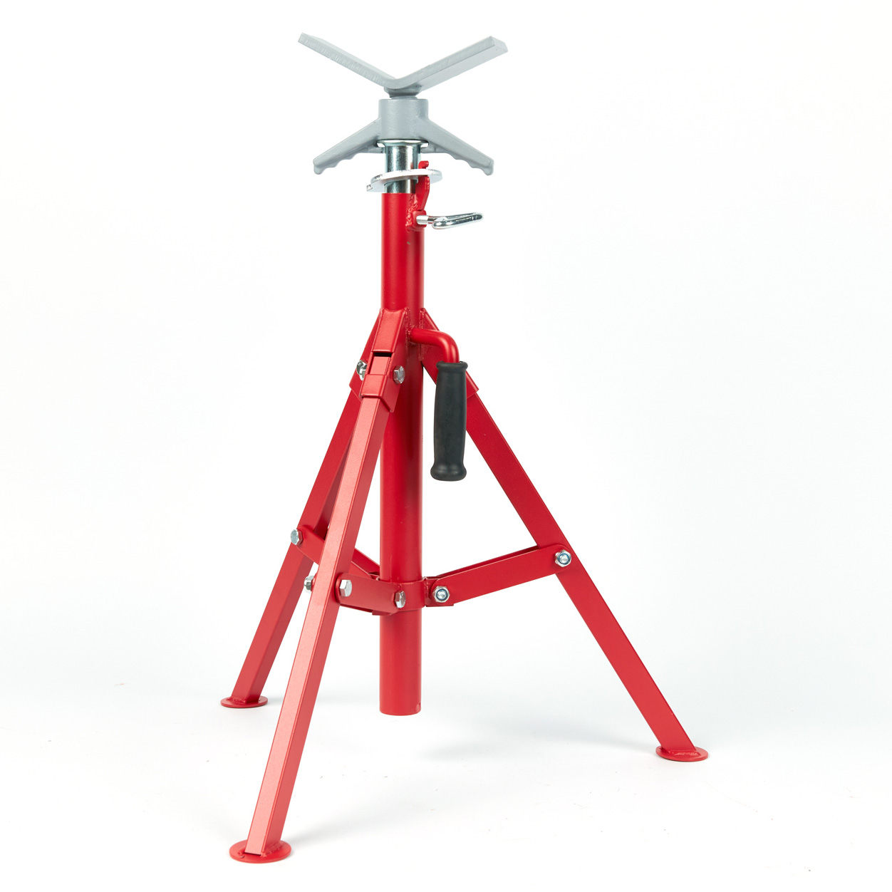 Высокая подставка для труб с V-образной головкой V-STAND 710-1320 мм