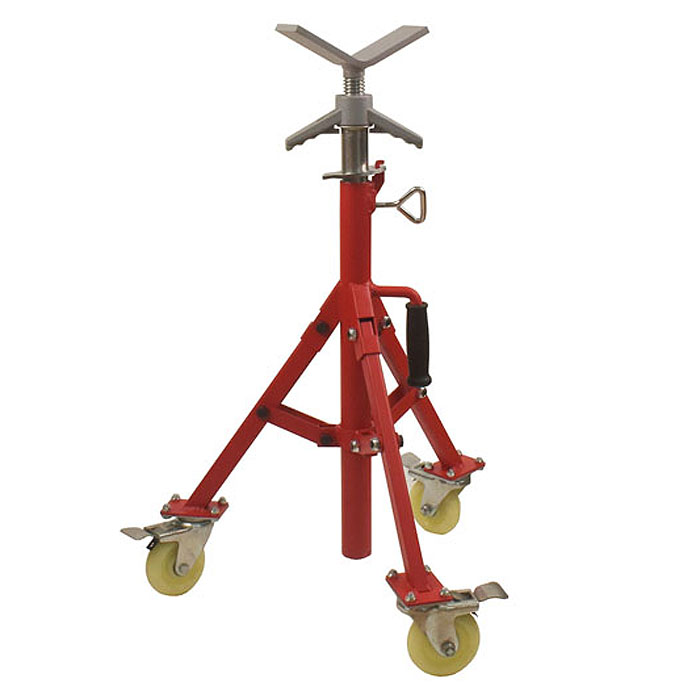 Подставка на колесах с V-образной головкой TD1108VWL 510-960 мм