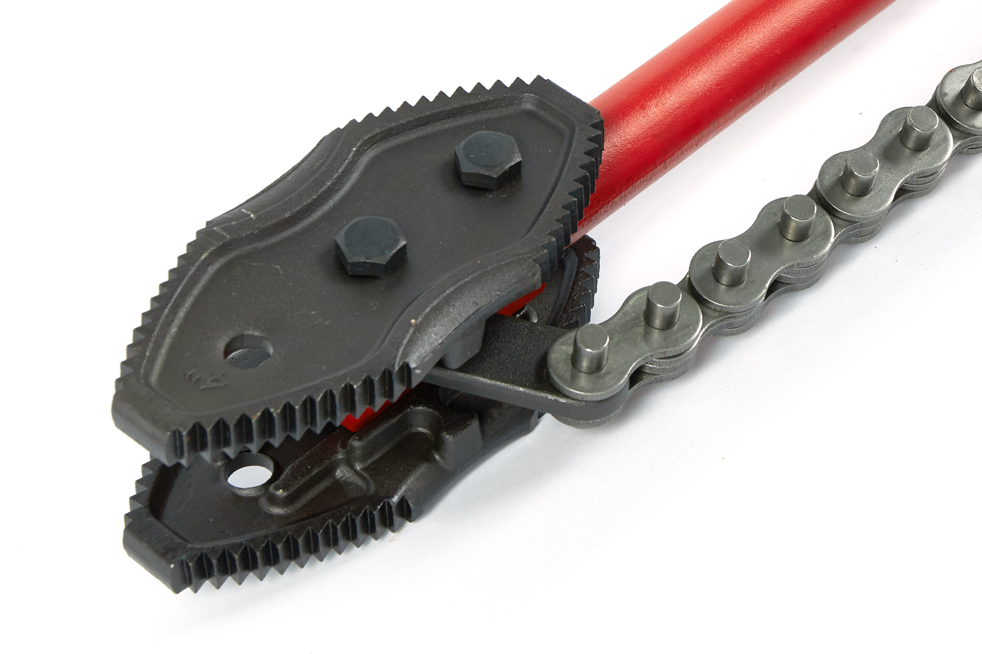 Двухсторонний цепной трубный ключ, усиленный Chain Tong 4"