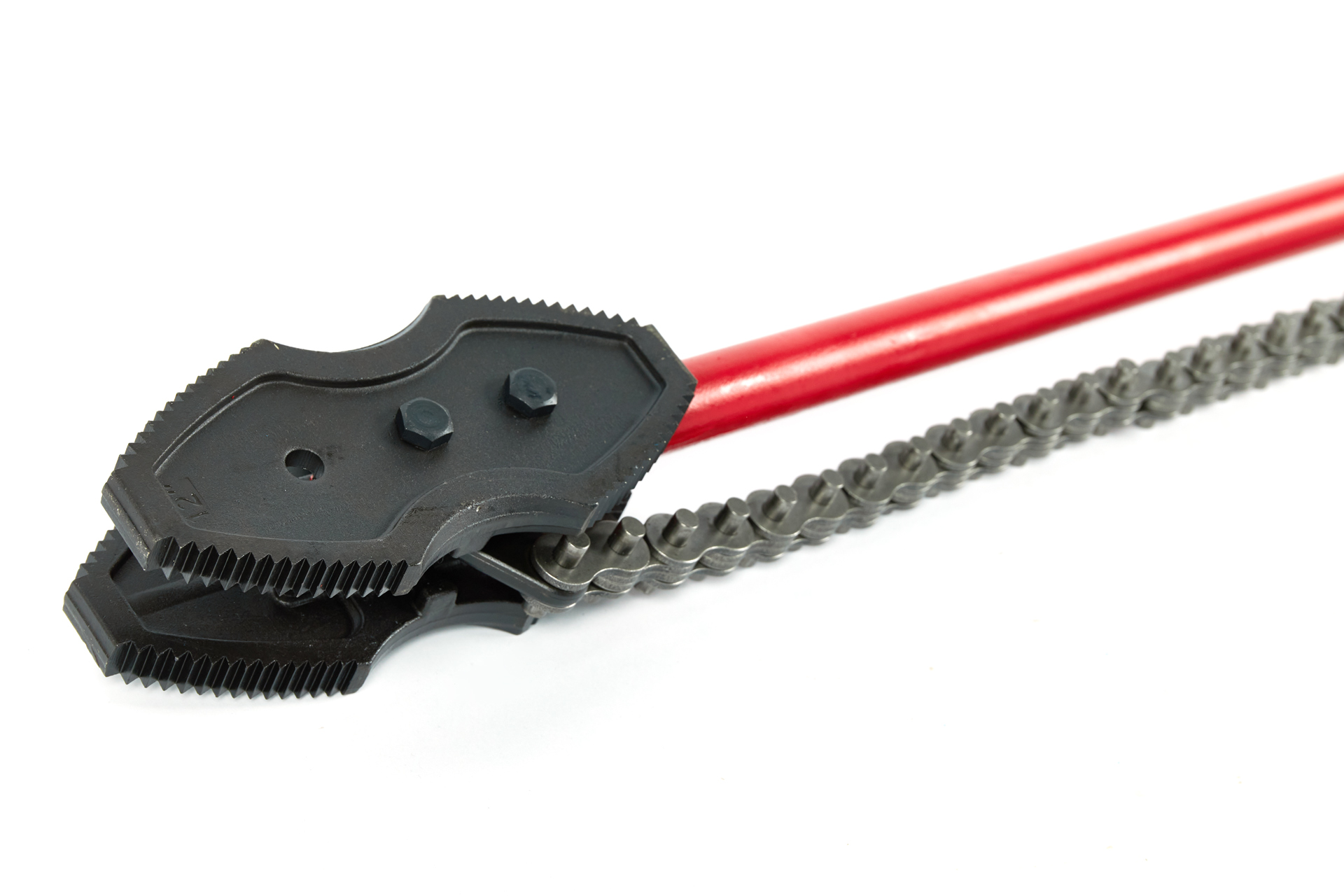 Двухсторонний цепной трубный ключ, усиленный Chain Tong 12"