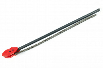 Двухсторонний цепной трубный ключ, усиленный 12"